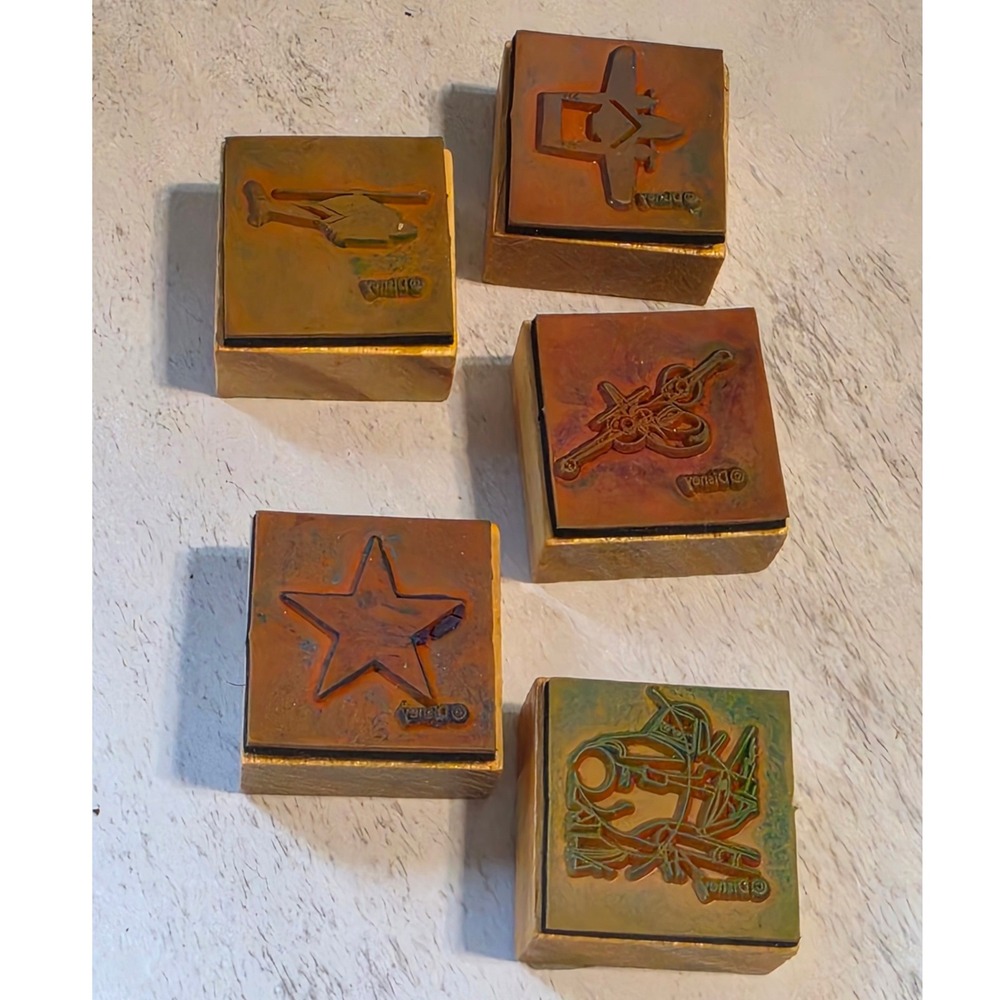Disney Planes Wooden Rubber Stamp Set 5pc Artistic Studios - Picture 3 of 3